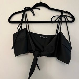 Nasty Gal black tie up top